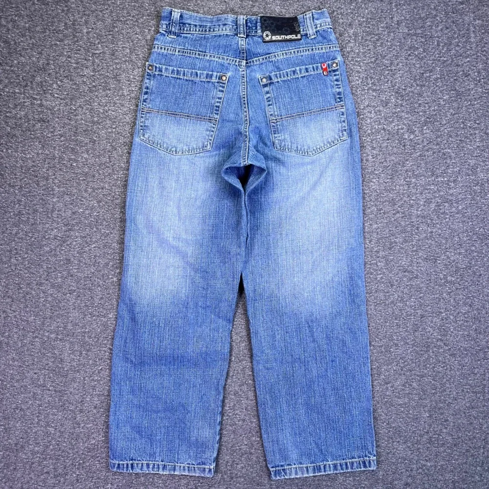 VTG Southpole Jeans Men 29x29 Red Tab 3180 Y2K Streetwear Baggy Relaxed Straight